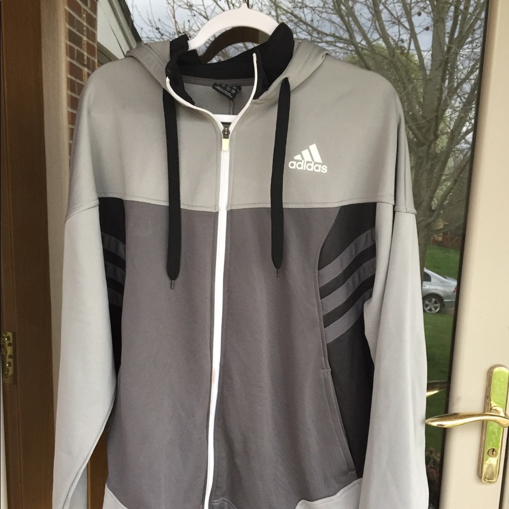 New NWOT Adidas Men’s Large Gray Hoodie